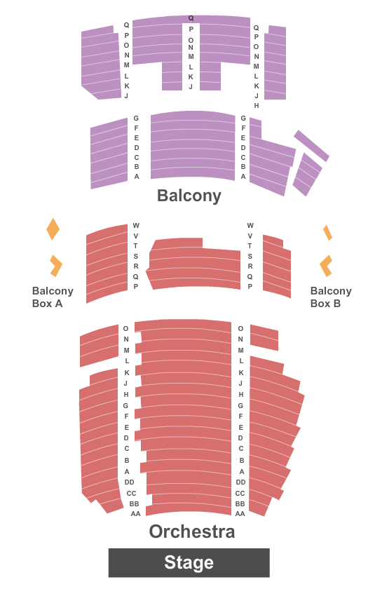Avon Theatre Seating Chart: Endstage