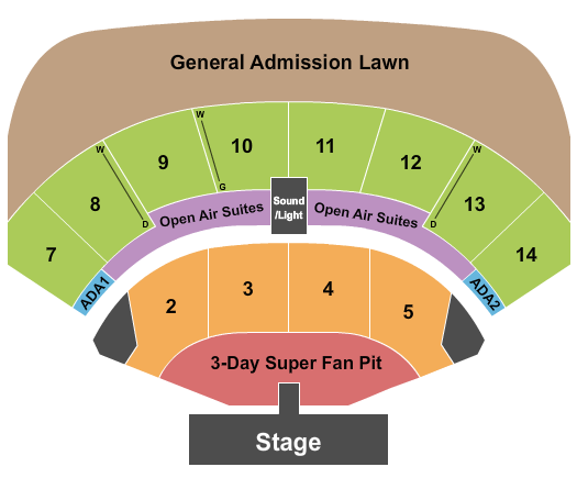 Azura Amphitheater Seating Chart: Country Stampede