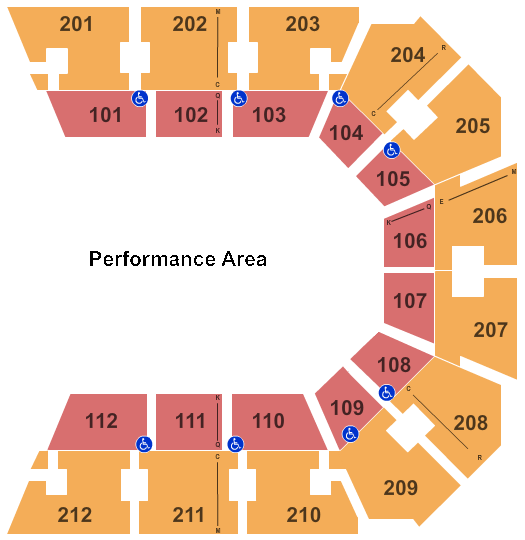 Truist Arena Seating Chart: Open Floor