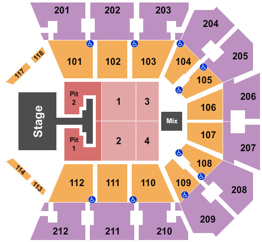 Truist Arena Seating Chart: Phil Wickham