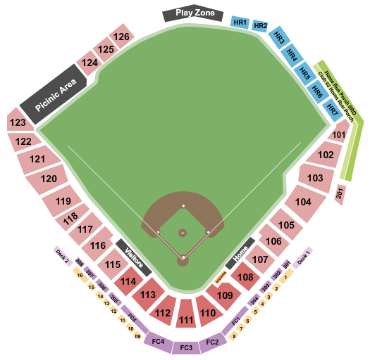 Truist Field - Charlotte Map