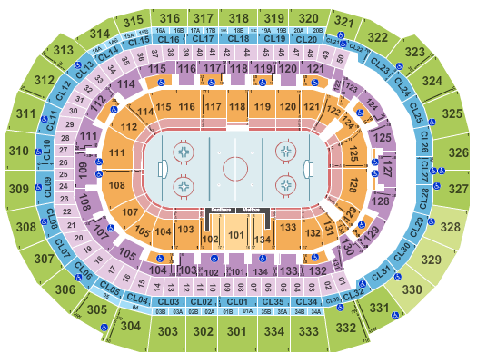 Los Angeles Kings Seating Chart With Seat Numbers
