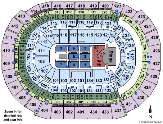 BB&T Center Seating Chart