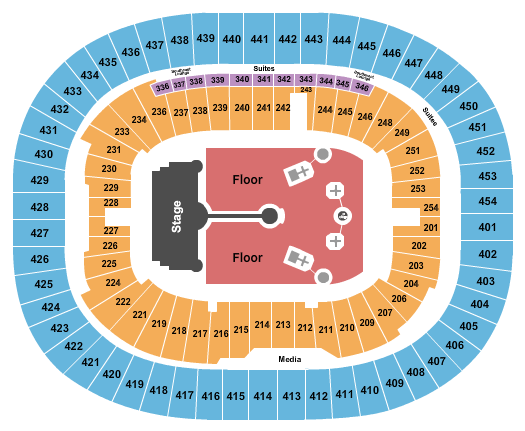 BC Place Stadium Seating Chart: Cold Play