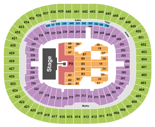 BC Place Stadium Seating Chart: Foo Fighters