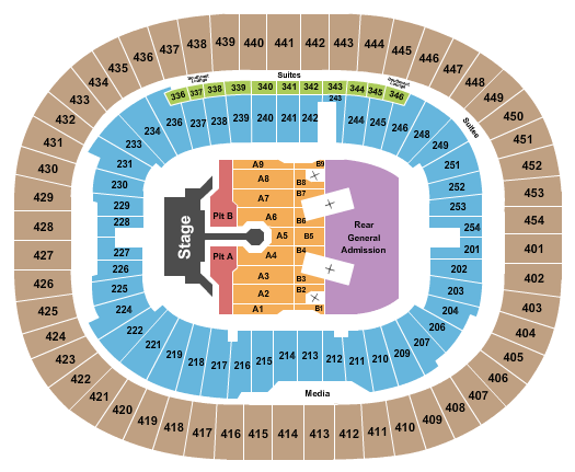 BC Place Stadium Seating Chart: Rolling Stones 2