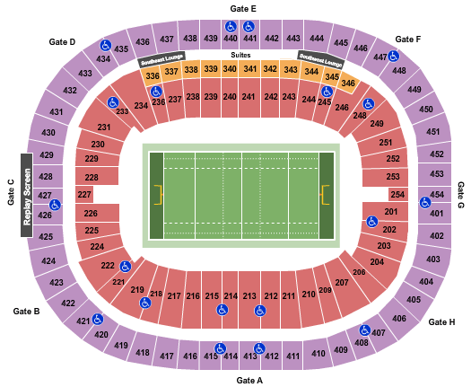 BC Place Stadium Seating Chart: Rugby
