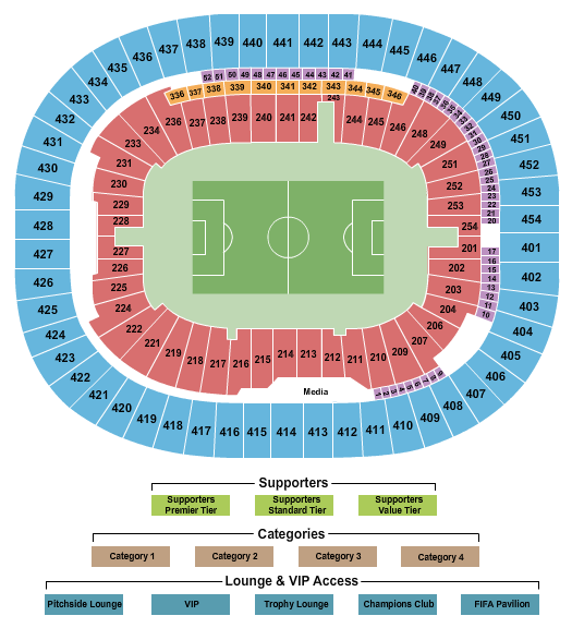 BC Place Stadium Seating Chart: Soccer WC Category 3