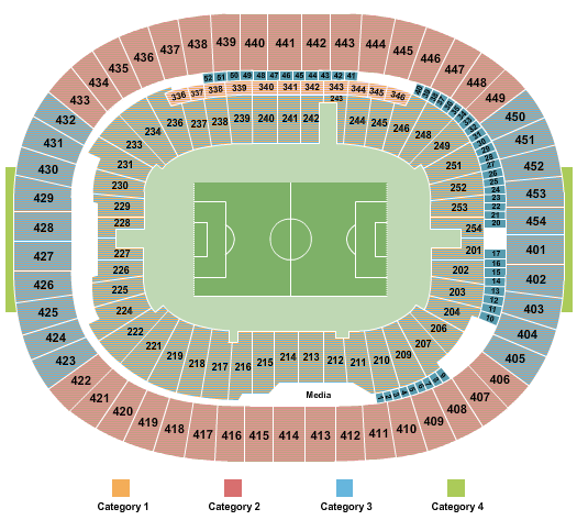 BC Place Stadium Seating Chart: Soccer WC Category