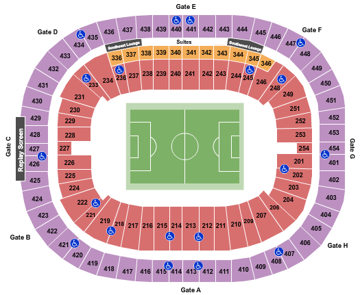 BC Place Stadium Seating Chart: Soccer