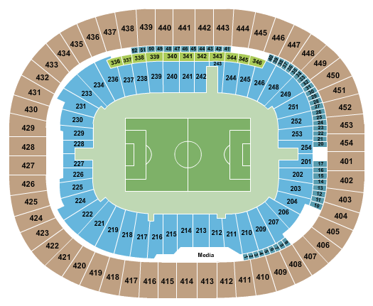 BC Place Stadium Seating Chart: Soccer