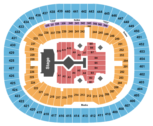 BC Place Stadium Seating Chart: Taylor Swift 2023