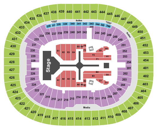 BC Place Stadium Seating Chart: The Weeknd - 2025