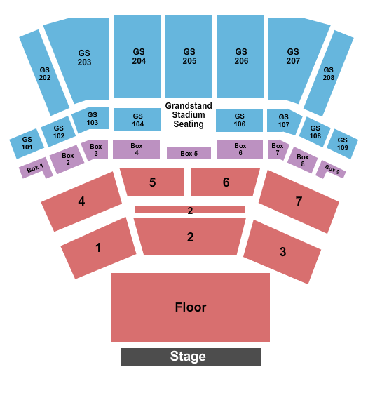 BECU Live at Northern Quest Resort & Casino Seating Chart: Endstage Front Floor