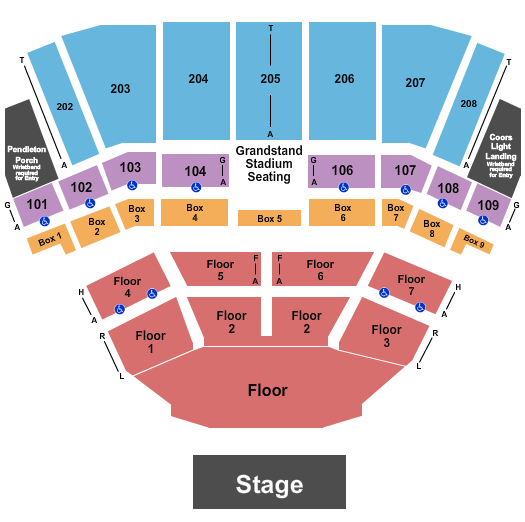 BECU Live at Northern Quest Resort & Casino Seating Chart: Endstage GA Flr 4