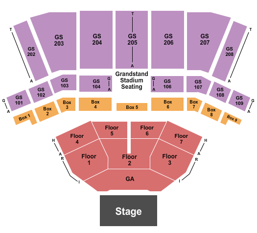 BECU Live at Northern Quest Resort & Casino Seating Chart: Endstage GA Flr 5