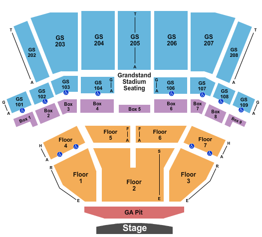 BECU Live at Northern Quest Resort & Casino Seating Chart: Endstage GA Pit