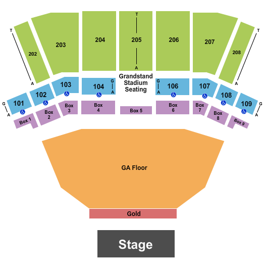 BECU Live at Northern Quest Resort & Casino Seating Chart: Endstage GA & Gold Floor