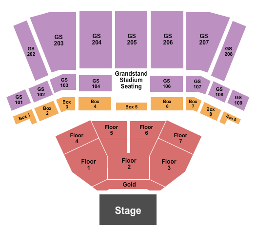 BECU Live at Northern Quest Resort & Casino Seating Chart: Endstage Pit 2