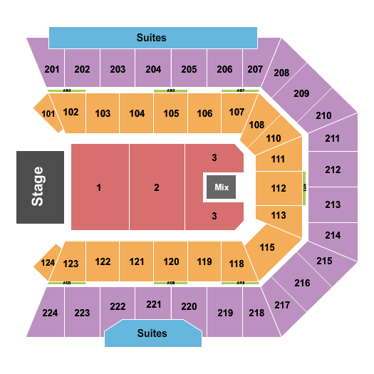 BMO Center - Rockford Seating Chart: Endstage 3