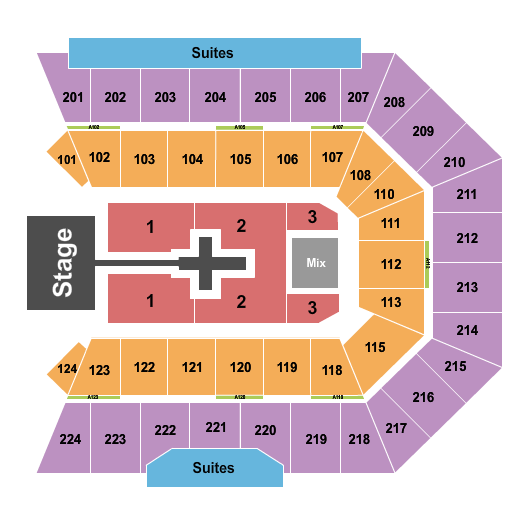 BMO Center - Rockford Seating Chart: TobyMac