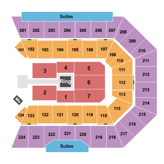 BMO Center - Rockford Seating Chart: WWE 2