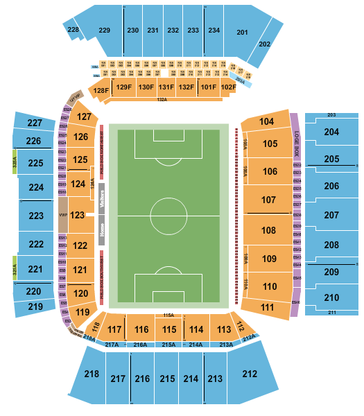 BMO Field Seating Chart: Soccer Legends