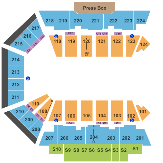 BMO Harris Bank Center Seating Chart: Monster Jam