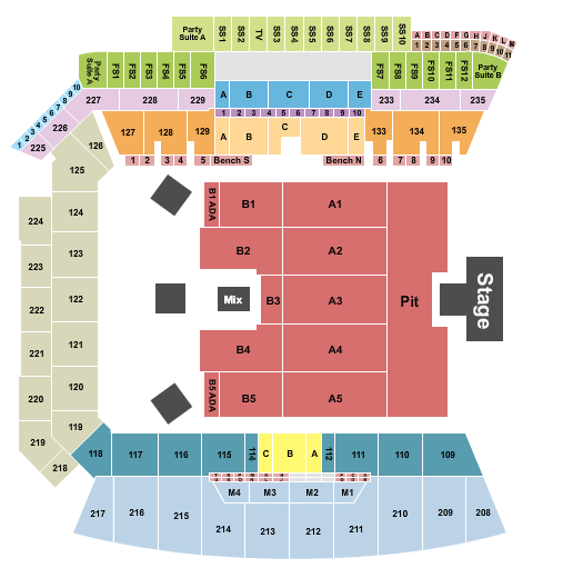 BMO Stadium Seating Chart: Avenged Sevenfold