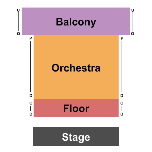 BNH Stage at The Capitol Center for the Arts Seating Chart: Endstage