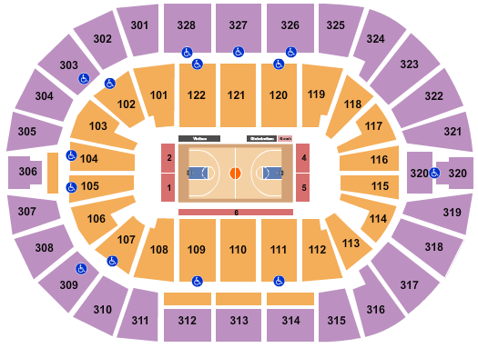 BOK Center Seating Chart: Basketball - Globetrotters