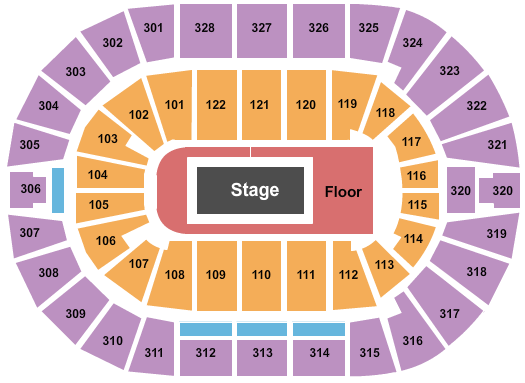 BOK Center Seating Chart: Billie Eilish