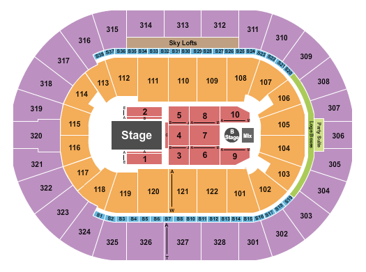 BOK Center Seating Chart: Dancing with the Stars