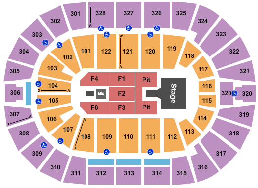 BOK Center Seating Chart: Dierks Bentley