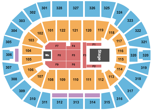 BOK Center Seating Chart: Elevation Worship