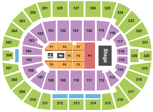 BOK Center Seating Chart: Forrest Frank