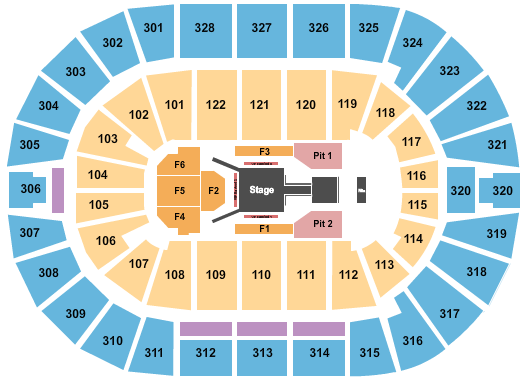 BOK Center Seating Chart: Fuerza Regida