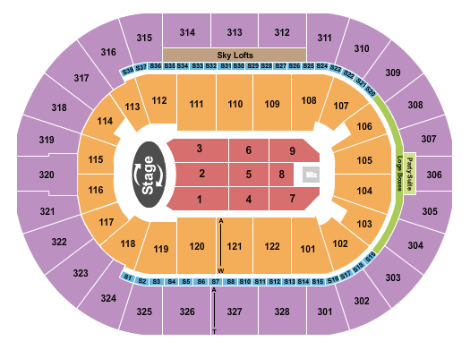 BOK Center Seating Chart: Garth Brooks