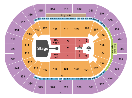 BOK Center Seating Chart: Greta Van Fleet