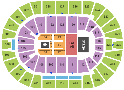 Bok Event Center Seating Chart