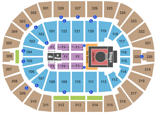 boyz ii men bok center tickets boyz ii men may 24 bok center seating chart garth brooks