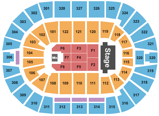 BOK Center Seating Chart: TSO 2023