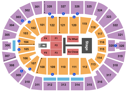 BOK Center Seating Chart: Tate McRae