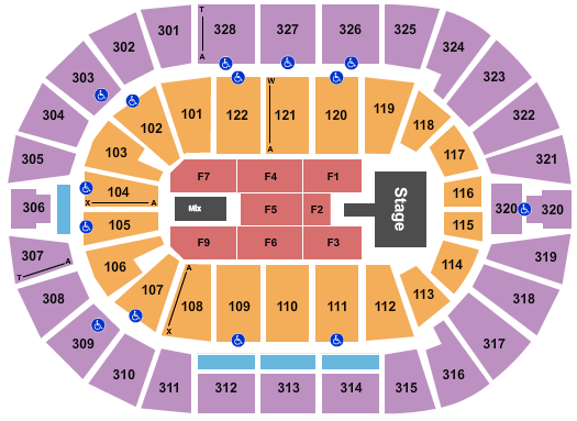 BOK Center Seating Chart: Wu-Tang Clan