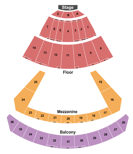 BYU-Idaho Center Seating Chart: End Stage