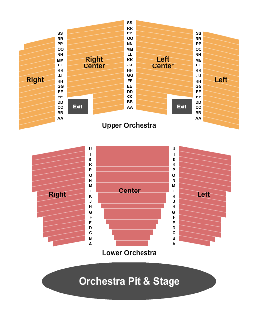 Back Bay Events Center Seating Chart: End Stage