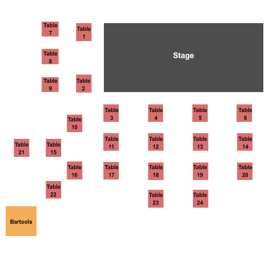 Back Stage Listening Room at Key West Theater Seating Chart: Endstage