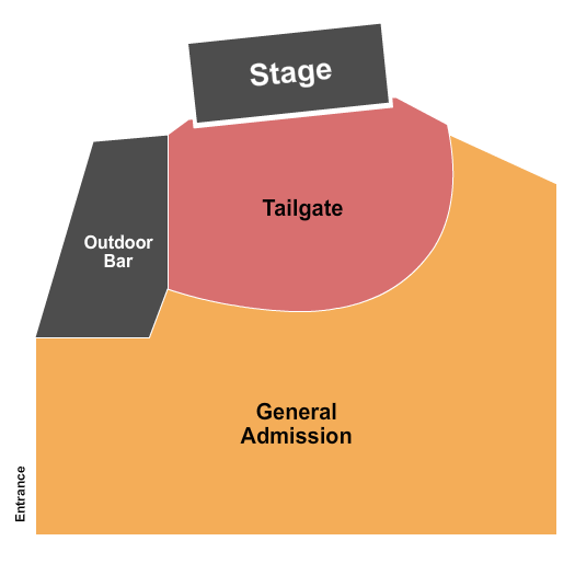 Back Waters Stage at Q Casino and Hotel Seating Chart