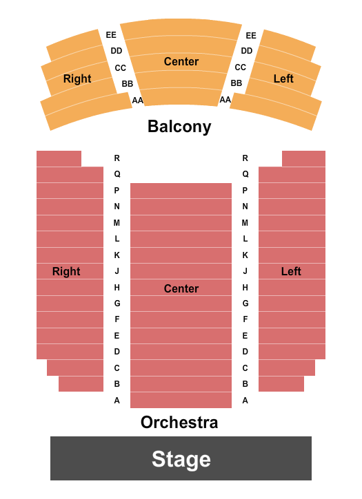 Bailey Theatre - Camrose Seating Chart: Endstage