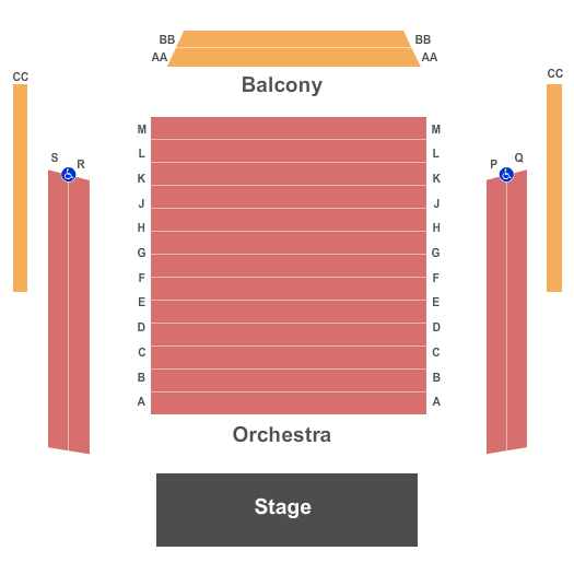 Young Centre for the Performing Arts - Baillie Theatre Stage Seating Chart: Baillie Theatre Stage